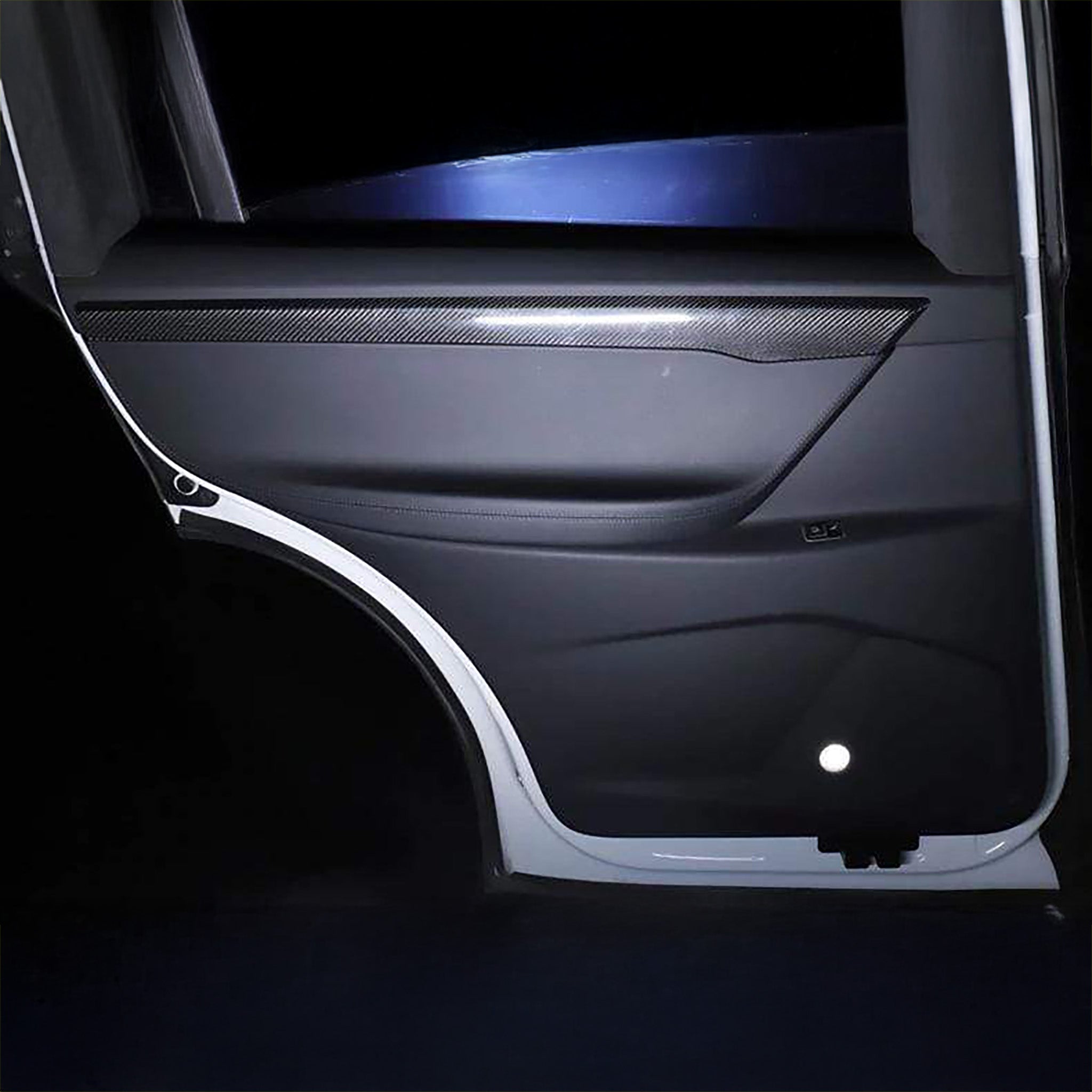 Real Carbon Fiber Door Trims For Tesla Pre-Refresh Model X 2015-2021