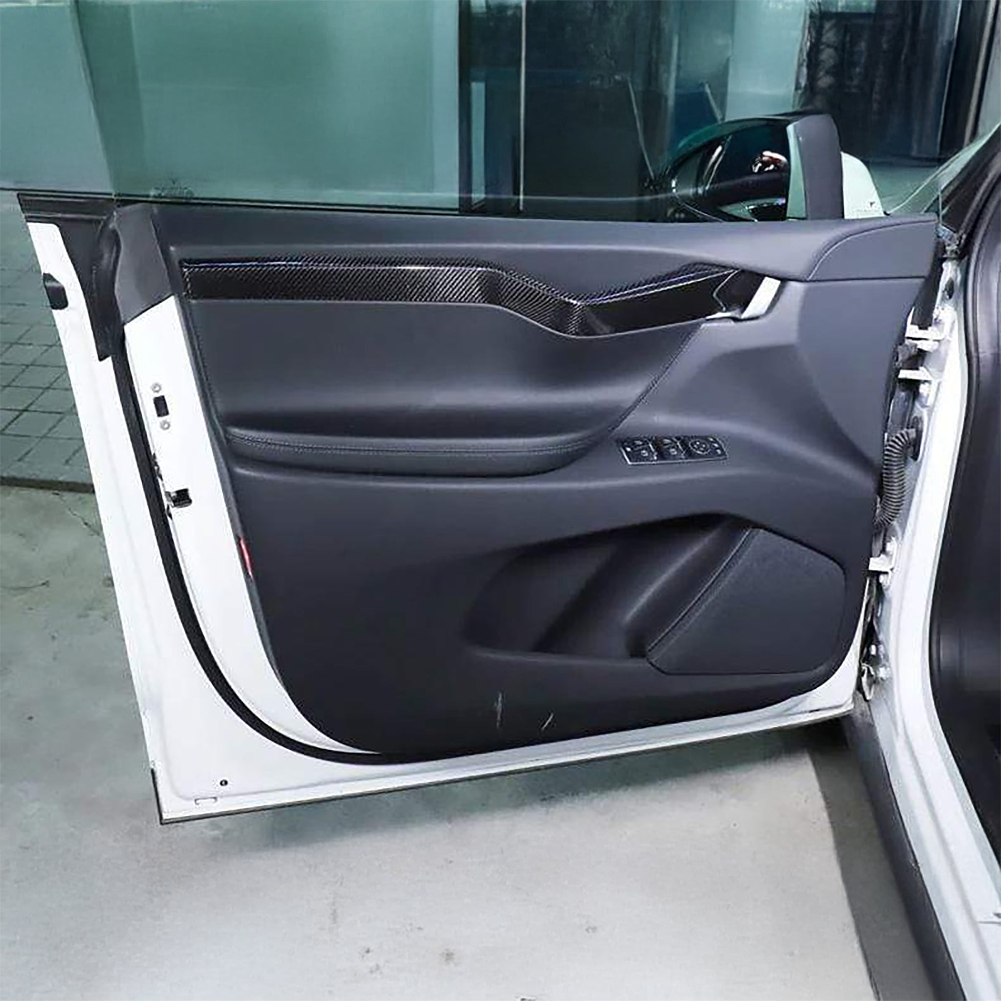 Real Carbon Fiber Door Trims For Tesla Pre-Refresh Model X 2015-2021