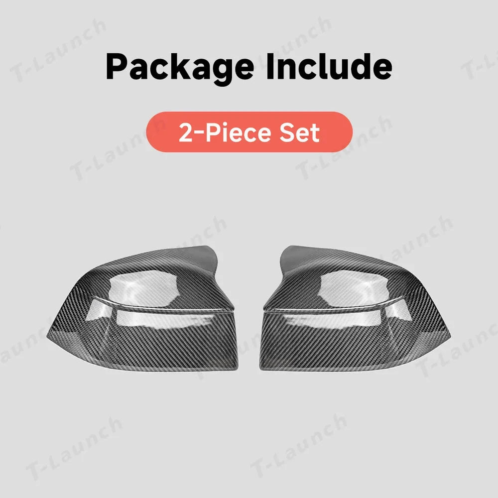 [Real Carbon Fiber] GT-Style Side Mirror Cover Caps for Tesla Model YL 2026+