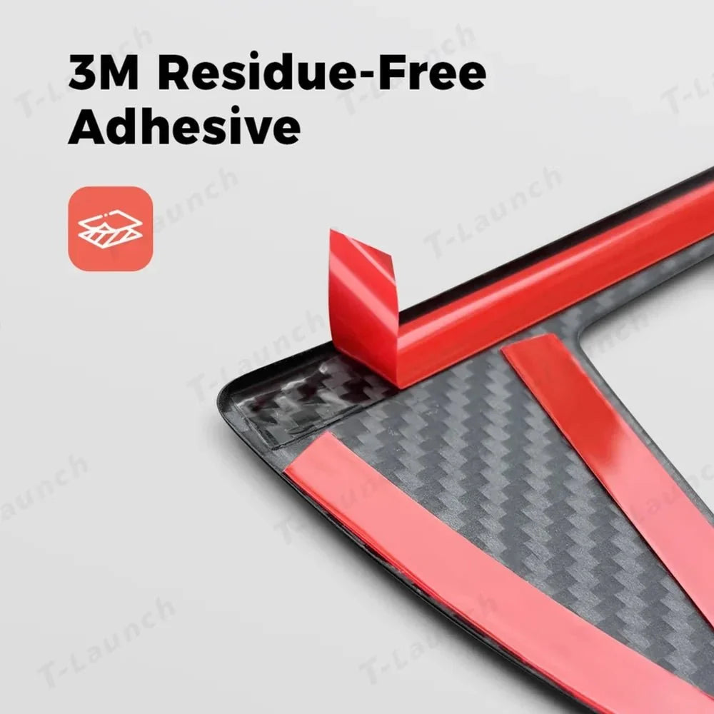 [Real Carbon Fiber] GT-Style Side Mirror Cover Caps for Tesla Model YL 2026+
