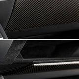 Detail of Tesla Model Y/3 Juniper Carbon Fiber Glove Box Cover