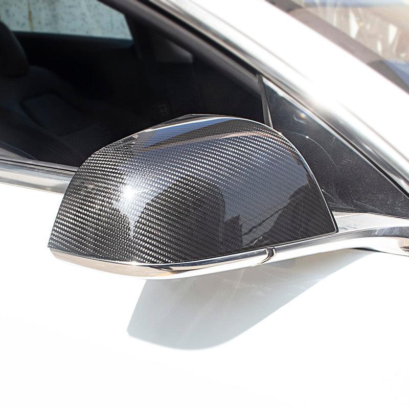Tesla Model 3/Y Dry Carbon Fiber Mirror Caps (Incl. Highland)