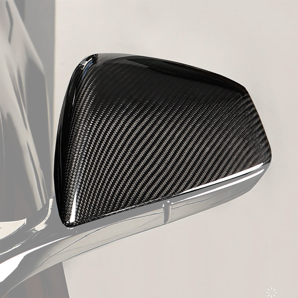 Real Carbon Fiber Mirror Covers For Tesla Model S Pre-refresh & Newer 2014-2026+