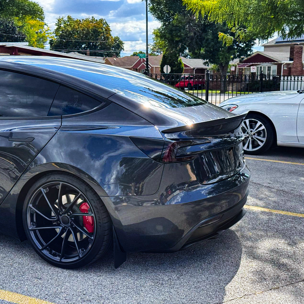 Real Carbon Fiber RZ Style Trunk Spoiler for Tesla Model 3 Highland – Performance Aero Upgrade