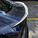 Real Carbon Fiber RZ Style Trunk Spoiler for Tesla Model 3 Highland – Performance Aero Upgrade