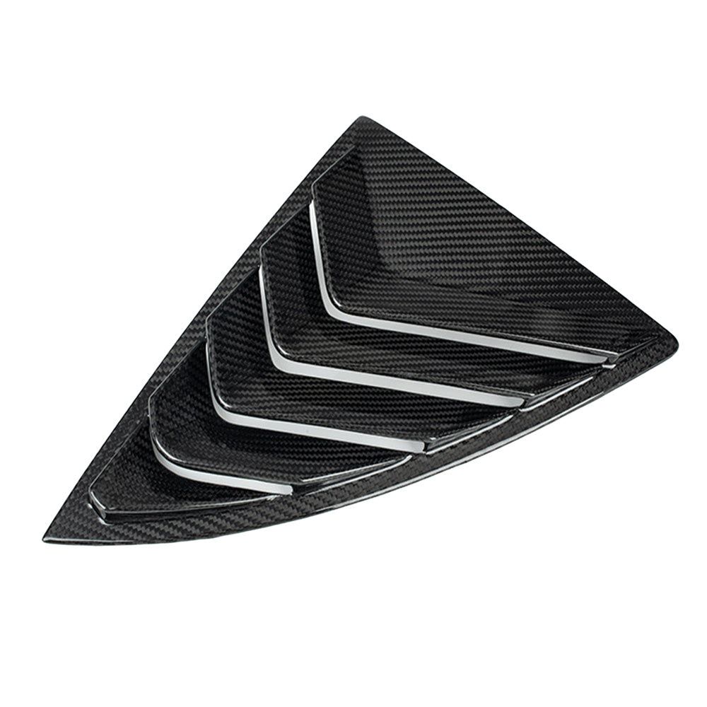 Real Carbon Fiber Rear Side Window Vented Louvers (Gen. 2)for Tesla Model Y
