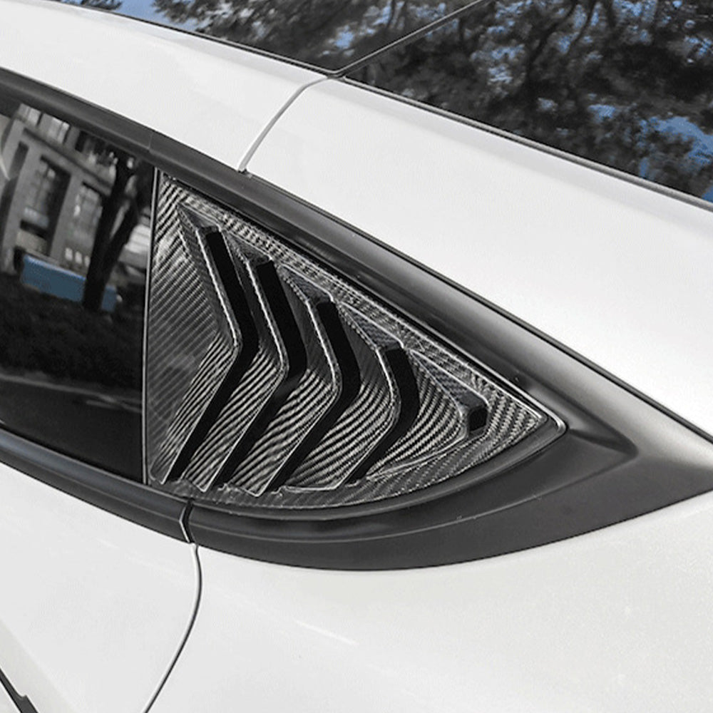 Real Carbon Fiber Rear Side Window Vented Louvers for Tesla Model Y (Gen. 2)