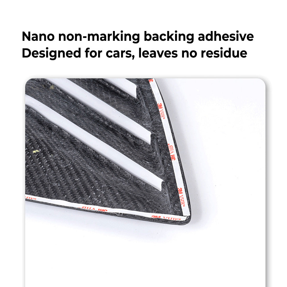 Real Carbon Fiber Rear Side Window Vented Louvers (Gen. 2)for Tesla Model Y