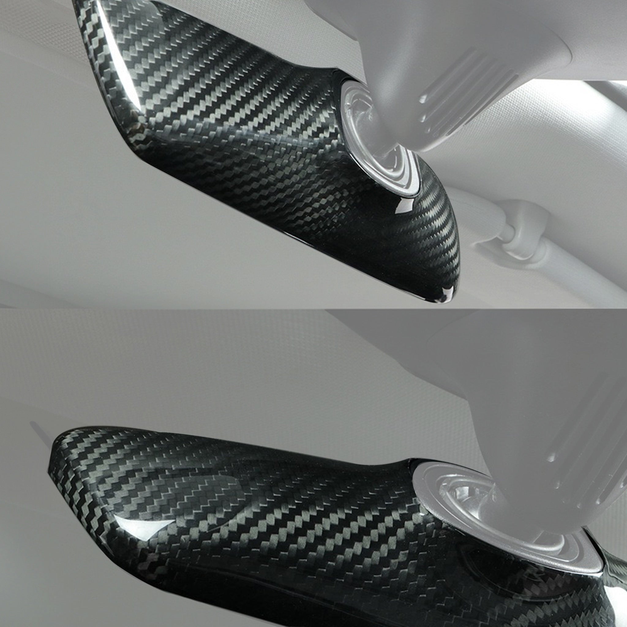 Tesla Model 3/Model Y & 2024+Model 3 Highland Dry Carbon Fiber Rearview Mirror Cover | Luxury Interior Upgrade