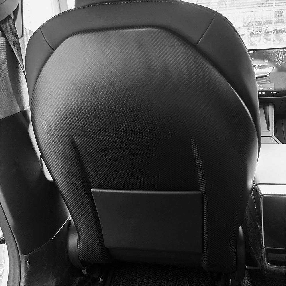 Real Carbon Fiber Seat Back Covers for 2024+ Tesla Model 3 Highland