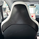 Real Carbon Fiber Seat Back Covers for Tesla Model 3 Highland Performance