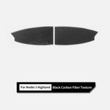 Black Carbon Fiber Trunk Trim Cover for Tesla Model 3 Highland