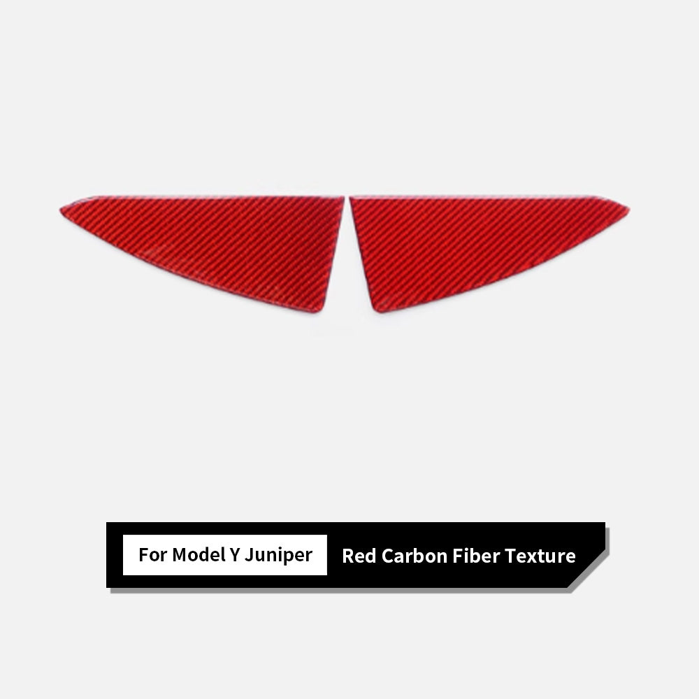 Black Carbon Fiber Trunk Trim Cover for Tesla Model Y Juniper