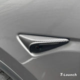 [Real Carbon Fiber] Turn Signal Camera Overlay Covers For Tesla Model Y L 2026+ (2 Pcs)