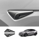 [Real Carbon Fiber] Turn Signal Camera Overlay Covers For Tesla Model Y L 2026+ (2 Pcs)
