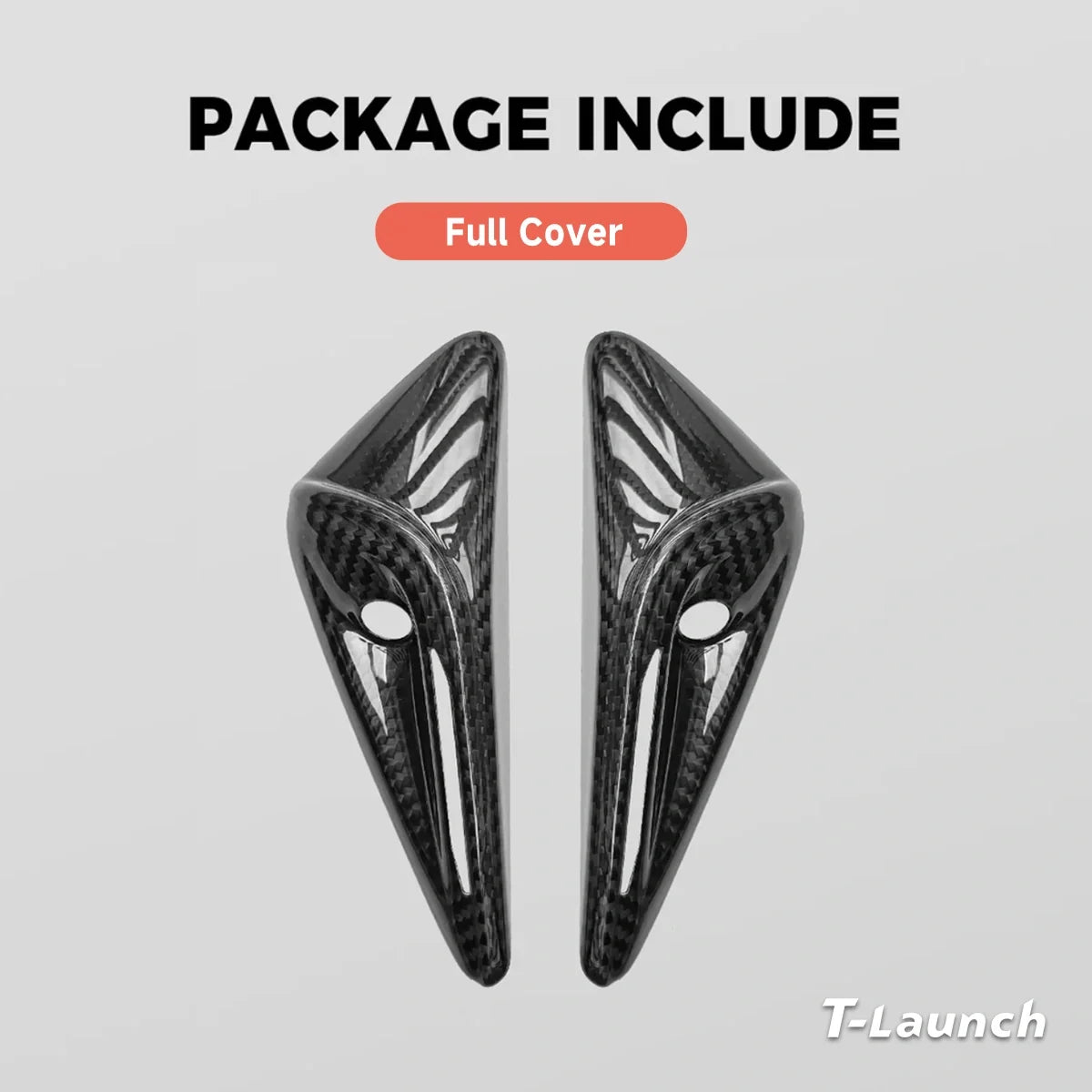[Real Carbon Fiber] Turn Signal Camera Overlay Covers For Tesla Model Y L 2026+ (2 Pcs)