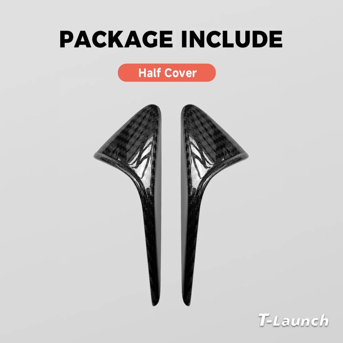[Real Carbon Fiber] Turn Signal Camera Overlay Covers For Tesla Model Y L 2026+ (2 Pcs)
