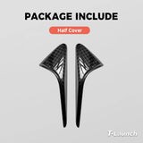 [Real Carbon Fiber] Turn Signal Camera Overlay Covers For Tesla Model Y L 2026+ (2 Pcs)