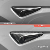 [Real Carbon Fiber] Turn Signal Camera Overlay Covers For Tesla Model Y L 2026+ (2 Pcs)