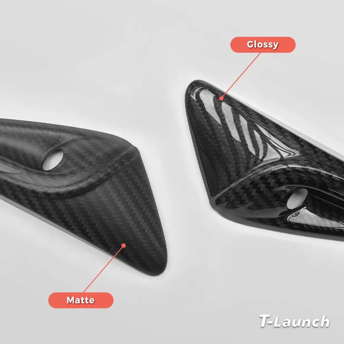 [Real Carbon Fiber] Turn Signal Camera Overlay Covers For Tesla Model Y L 2026+ (2 Pcs)