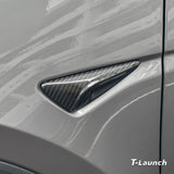 [Real Carbon Fiber] Turn Signal Camera Overlay Covers For Tesla Model Y L 2026+ (2 Pcs)
