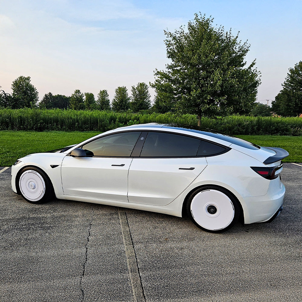 Real Carbon Fiber V-Style Spoiler for Tesla Model 3 Highland (2024+)