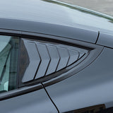 Real Carbon Fiber Rear Side Quarter Window Louvers For Tesla Model 3 2017-2024+