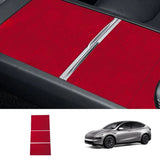Alcantara Center Console Sticker Cover for Tesla Model Y L 2026+