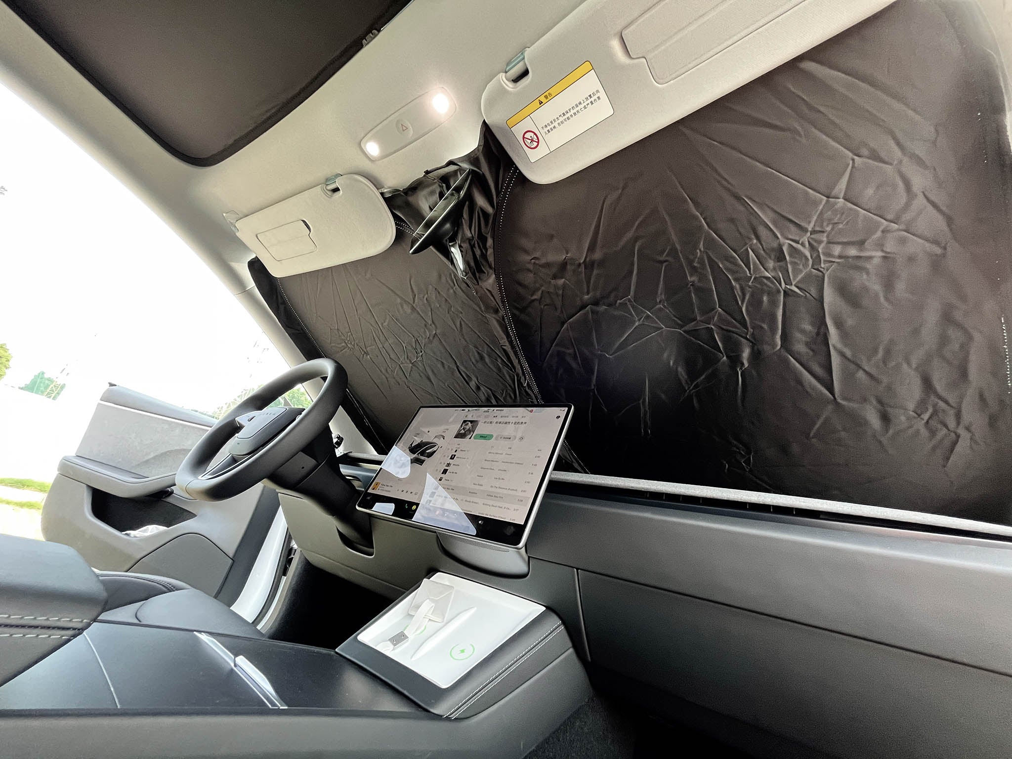 Windshield Glass Sunshade For Tesla Model Y & 3 (2017-2025+)