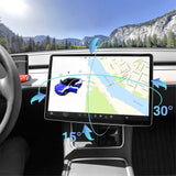 Bundle: Model 3 Highland Yoke Style Steering Wheel & Screen Swivel Mount Set