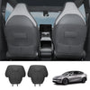Nappa Leather Front Seat Back Kick Mats for Tesla Model Y L 2026+