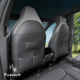Nappa Leather Front Seat Back Kick Mats for Tesla Model Y L 2026+