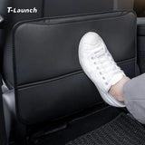 Nappa Leather Front Seat Back Kick Protectors for Tesla Model 3/Y/Y L 2024+ (2 PCS)