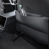 Nappa Leather Front Seat Back Kick Protectors for Tesla Model 3/Y/Y L 2024+ (2 PCS)