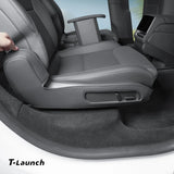 Nappa Leather Second Row Seat Side Panel Protectors for Tesla Model Y L 2026+