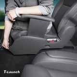 Nappa Leather Second Row Seat Side Panel Protectors for Tesla Model Y L 2026+