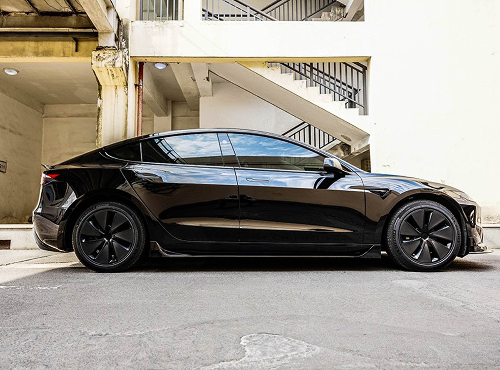 Side Skirts for 2017-2024+ Tesla Model 3 – Enhance Style & Performance (ABS Plastic)