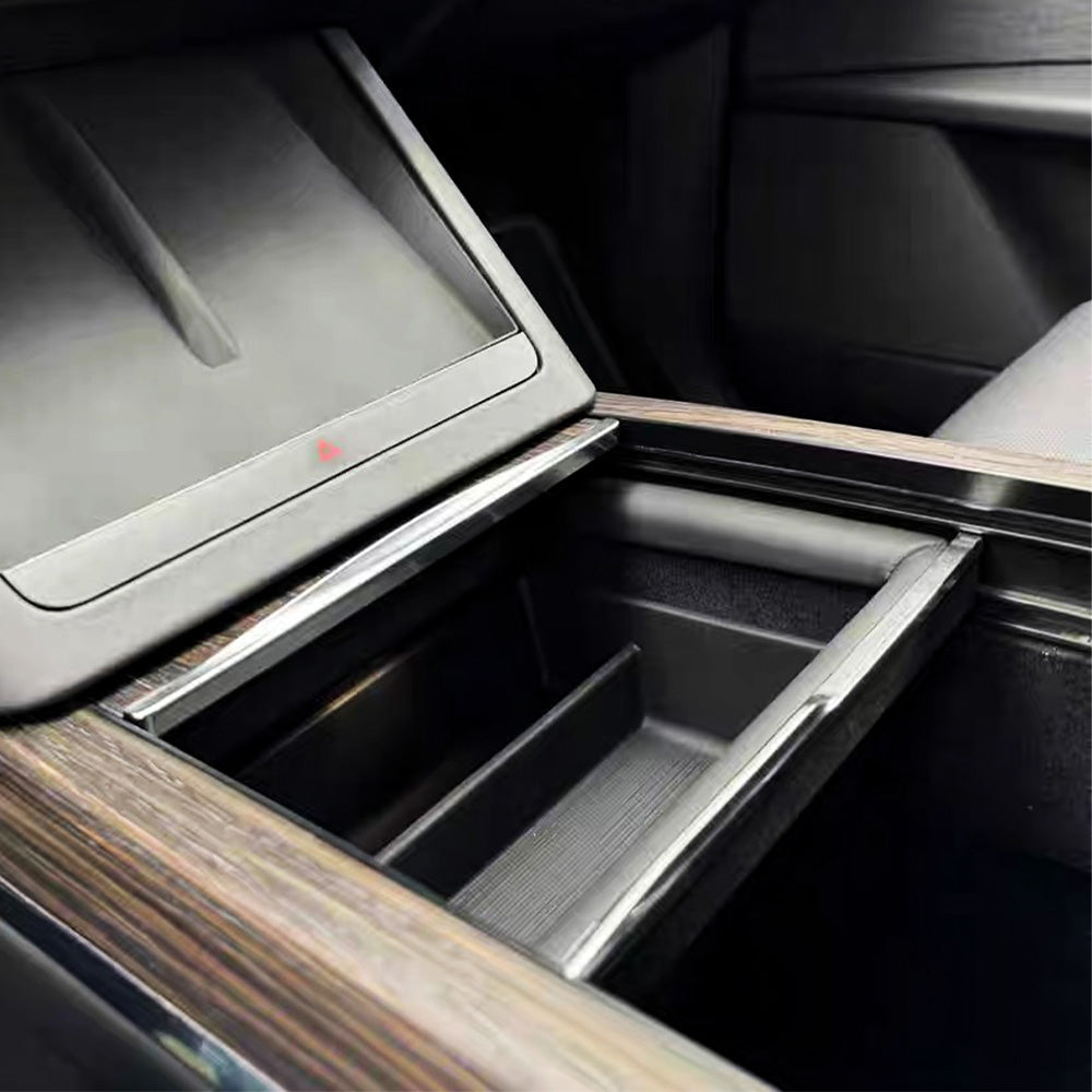 Custom Silicone Center Console Storage Trays for Refreshed Tesla Model X 2021+ – Dust-Resistant, Non-Slip Interior Organizer
