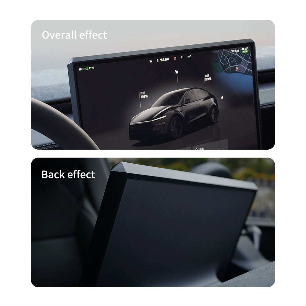 Silicone Center Screen Protection Frame for Tesla Model Y Juniper 2025 / Model 3 Highland 2024+