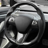 Carbon Fiber Sport Steering Wheel Upgrade for Tesla Model 3 (2017–2023.09) & Model Y (2020–2025.02) – Luxury Custom Interior Upgrade