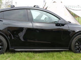 Sporty ABS Plastic Side Skirts for Tesla Model Y (2020+)