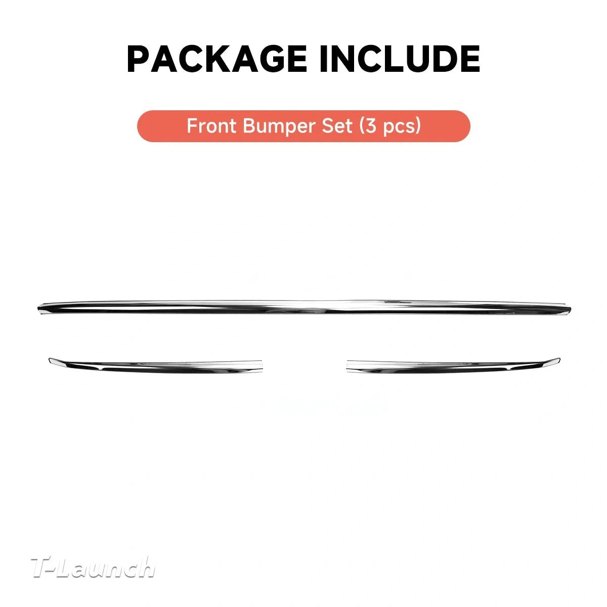 Stainless Steel Front & Rear Bumper Protection Trim for Tesla Model Y L 2026+