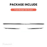 Stainless Steel Front & Rear Bumper Protection Trim for Tesla Model Y L 2026+