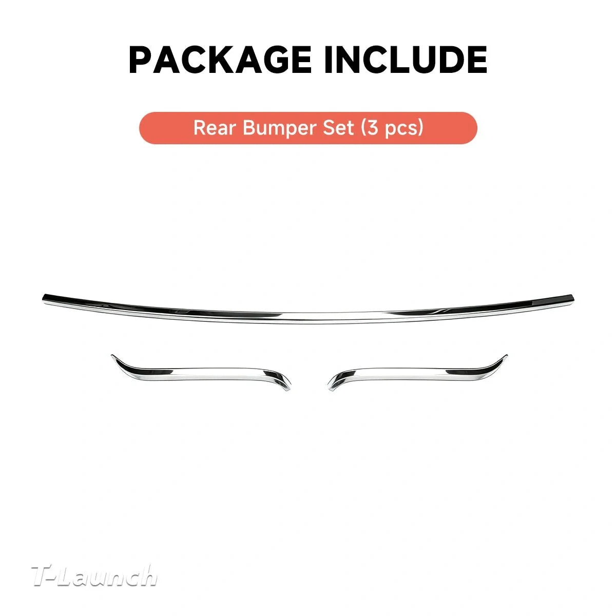 Stainless Steel Front & Rear Bumper Protection Trim for Tesla Model Y L 2026+
