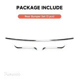 Stainless Steel Front & Rear Bumper Protection Trim for Tesla Model Y L 2026+