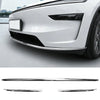 Stainless Steel Front & Rear Bumper Protection Trim for Tesla Model Y L 2026+