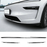 Stainless Steel Front & Rear Bumper Protection Trim for Tesla Model Y L 2026+