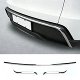 Stainless Steel Front & Rear Bumper Protection Trim for Tesla Model Y L 2026+