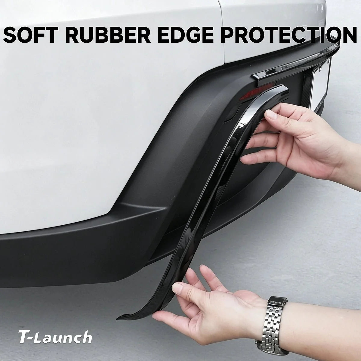 Stainless Steel Front & Rear Bumper Protection Trim for Tesla Model Y L 2026+