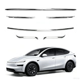 Stainless Steel Front & Rear Bumper Protection Trim for Tesla Model Y L 2026+